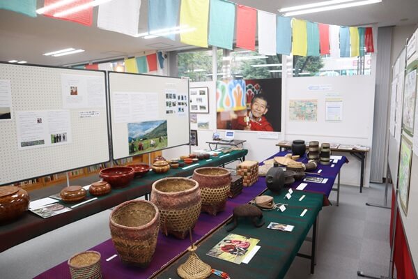 ブータンミュージアム館内の展示品