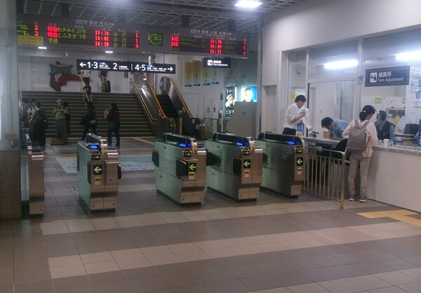 福井駅の自動改札