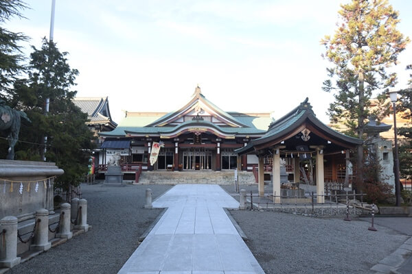 神明神社の参道