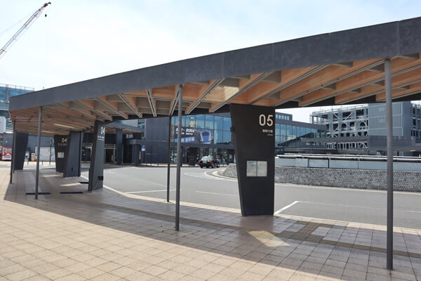 敦賀駅のバス乗り場